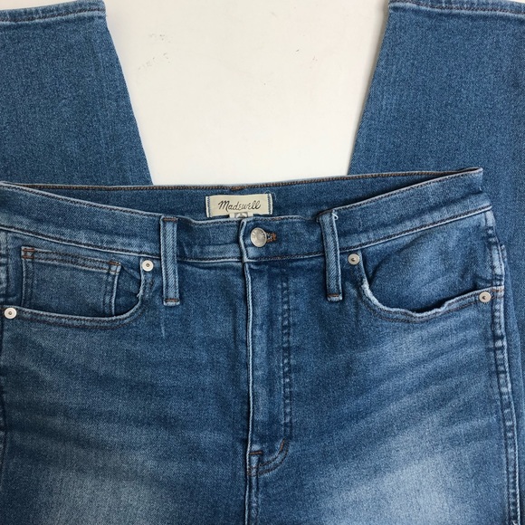 MADEWELL 10 in High-Rise Skinny Crop Denim Jeans 31 - Picture 3 of 15